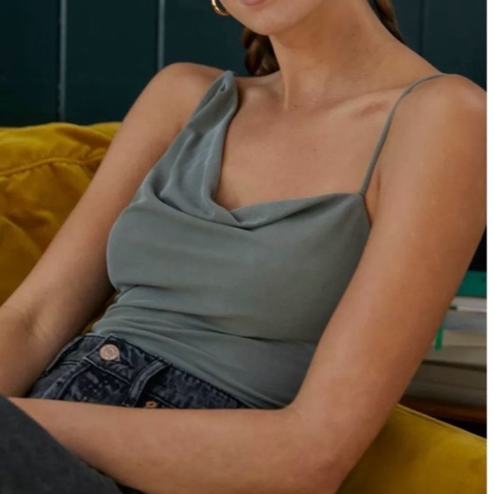 NWT UO Out From Under Weekender Cowl Neck Bodysuit
